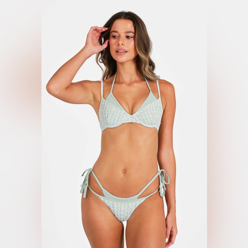 🐬 NWOT Blackbough Swim Peppermint Jacquard Gemini Double-Layer set | Size M